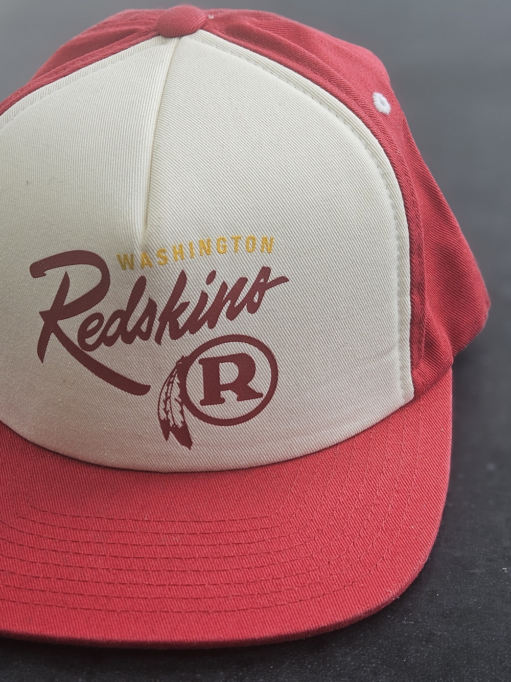 Vintage Collection Mitchell And Ness Red & Cream Washington Redskin Snapback Cap